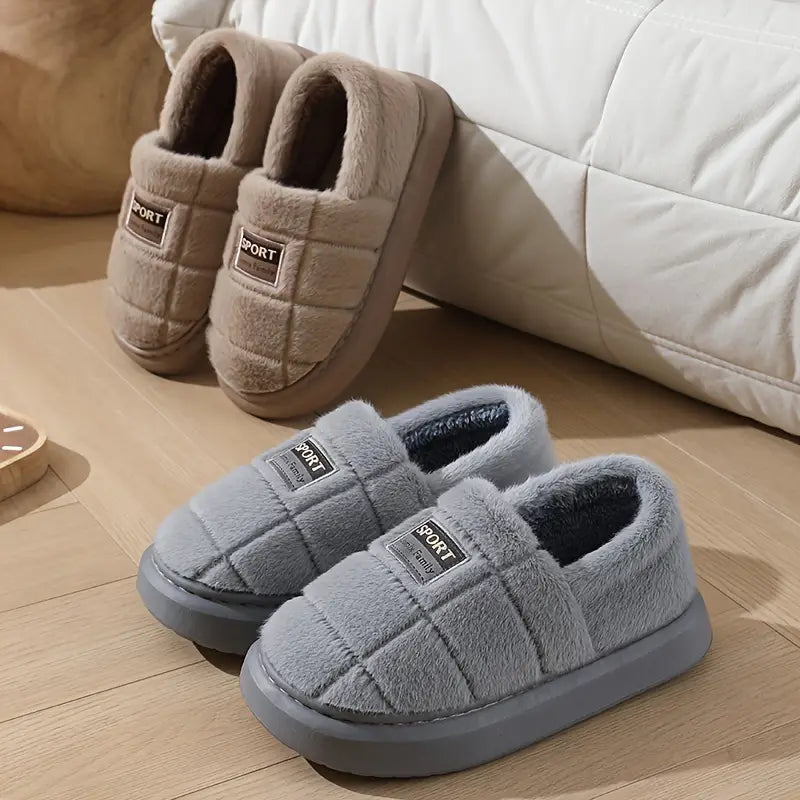 Premium Unisex Huisschoenen - Comfortabele, antislip pantoffels met pluche voering | All-Season Indoor Schoenen