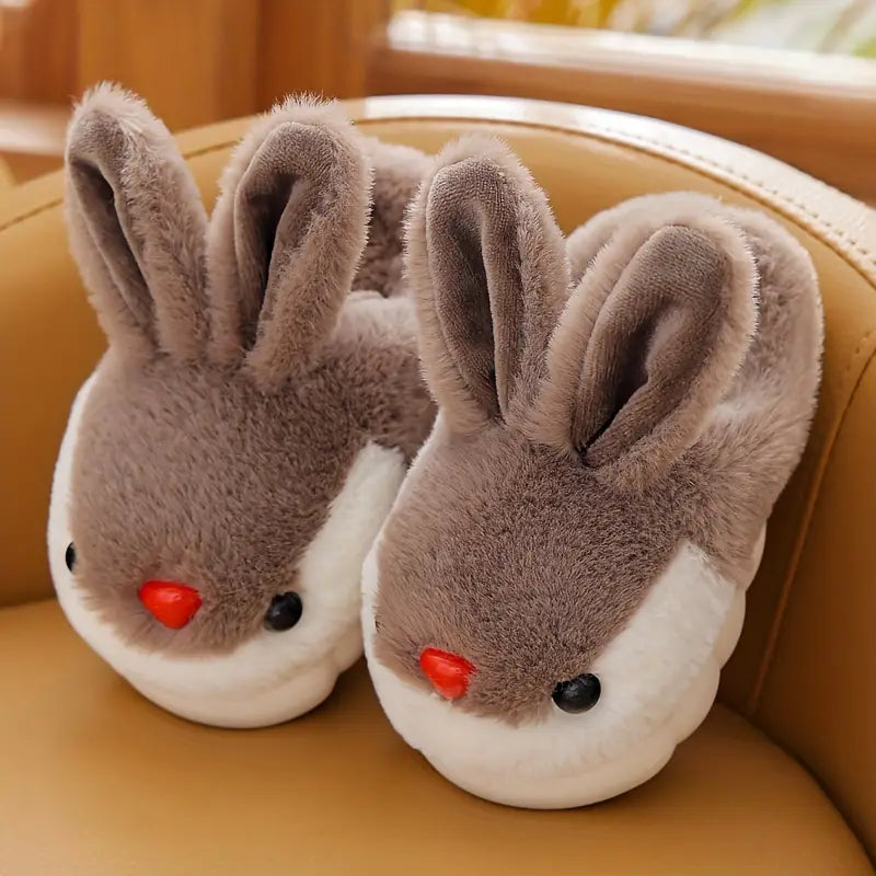 Adorable Cartoon Bunny Plush Slippers for Kids