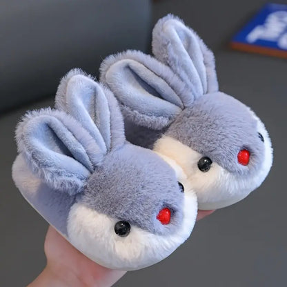 Adorable Cartoon Bunny Plush Slippers for Kids